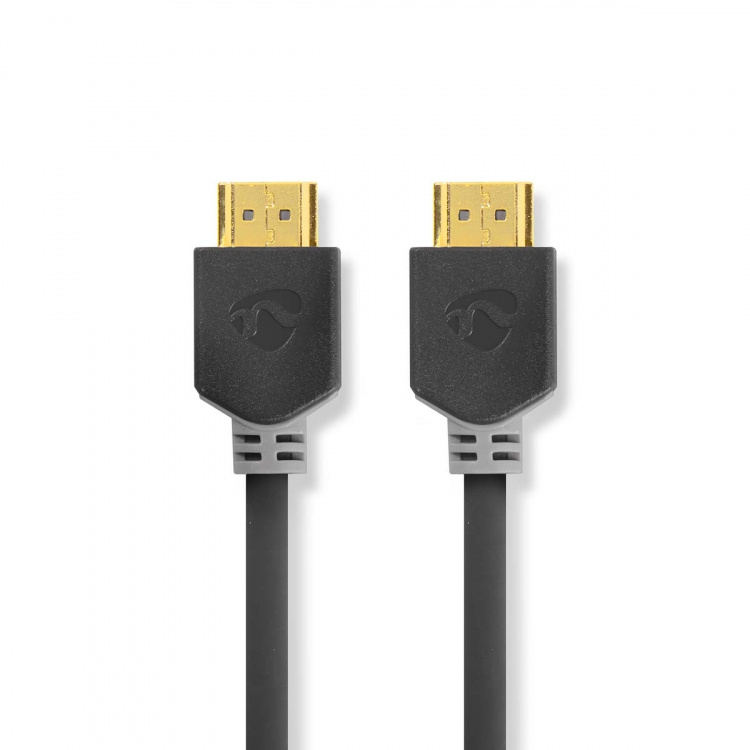 Nedis High Speed ​​HDMI ™ kabel med Ethernet | HDMI™ Stik | HDMI™ Stik | 4K@60Hz | ARC | 18 Gbps | 5.00 m | Runde | PVC | Antracit | Box