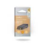Nedis DisplayPort adapter | DisplayPort Han | HDMI ™ -udgang | 4K@30Hz | Guldplateret | Lige | Runde | ABS | ABS | Antracit | Box