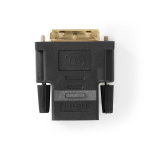 Nedis HDMI™ Adapter | HDMI ™ -udgang | DVI-D 24 + 1-pin han | Guldplateret | Lige | PVC | Antracit | 1 stk. | Window Box