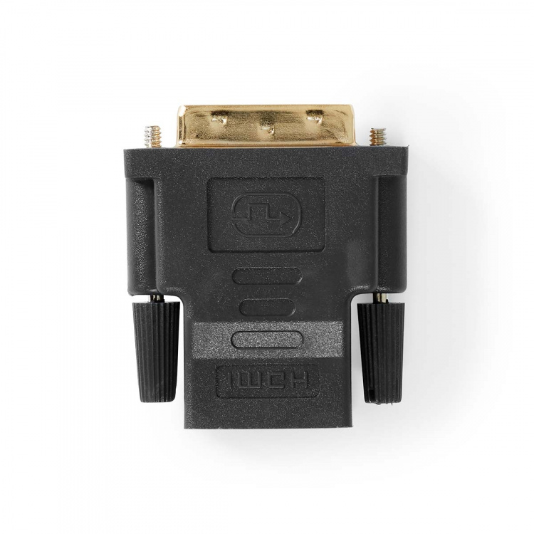 Nedis HDMI™ Adapter | HDMI ™ -udgang | DVI-D 24 + 1-pin han | Guldplateret | Lige | PVC | Antracit | 1 stk. | Window Box