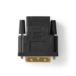 Nedis HDMI™ Adapter | HDMI ™ -udgang | DVI-D 24 + 1-pin han | Guldplateret | Lige | PVC | Antracit | 1 stk. | Window Box