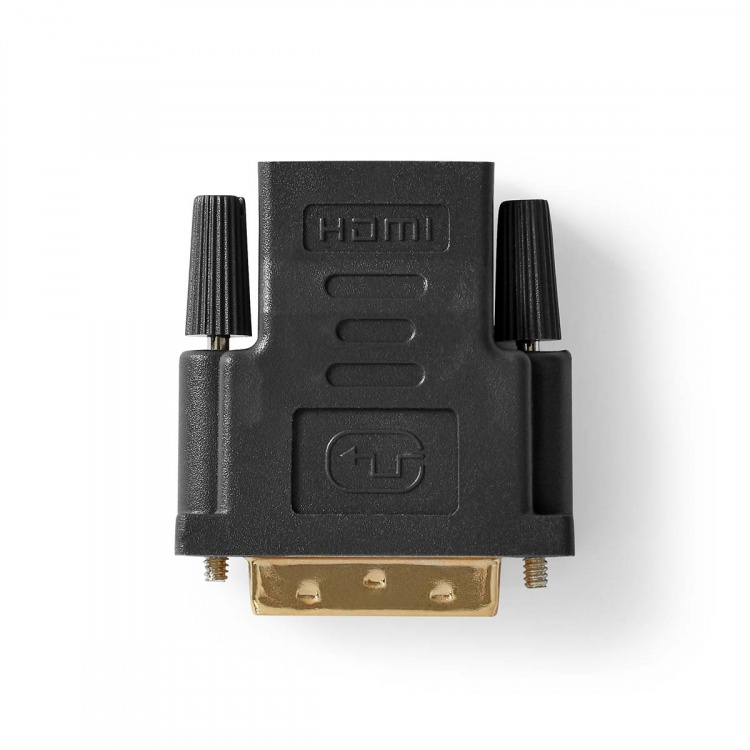 Nedis HDMI™ Adapter | HDMI ™ -udgang | DVI-D 24 + 1-pin han | Guldplateret | Lige | PVC | Antracit | 1 stk. | Window Box
