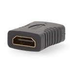 Nedis HDMI™ Adapter | HDMI ™ -udgang | HDMI ™ -udgang | Guldplateret | Lige | PVC | Antracit | 1 stk. | Box