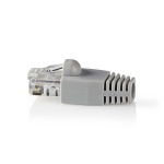 Nedis RJ45-stik | Han | Solid UTP CAT6 | Lige | Guldplateret | 10 stk. | PVC | Grå | Box