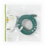 Nedis CAT5e netværkskabel | SF/UTP | RJ45 Han | RJ45 Han | 5.00 m | Runde | PVC | Grøn | Plastikpose