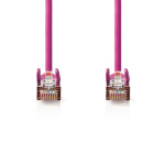 Nedis CAT5e netværkskabel | SF/UTP | RJ45 Han | RJ45 Han | 3.00 m | Runde | PVC | Pink | Plastikpose