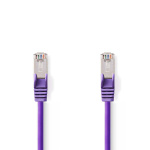Nedis CAT5e netværkskabel | SF/UTP | RJ45 Han | RJ45 Han | 2.00 m | Runde | PVC | Violet | Plastikpose