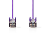 Nedis CAT5e netværkskabel | SF/UTP | RJ45 Han | RJ45 Han | 2.00 m | Runde | PVC | Violet | Plastikpose