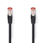 Nedis Kat 6 kabel | RJ45 Han | RJ45 Han | S/FTP | 30.0 m | Runde | LSZH | Sort | Konvolut