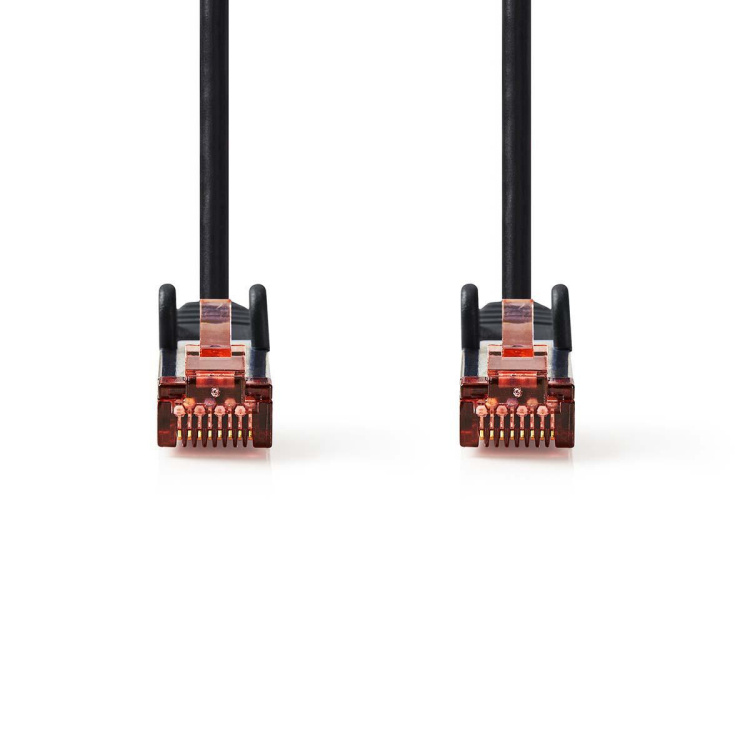 Nedis Kat 6 kabel | RJ45 Han | RJ45 Han | S/FTP | 30.0 m | Runde | LSZH | Sort | Konvolut