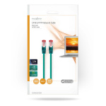 Nedis Kat 6 kabel | RJ45 Han | RJ45 Han | S/FTP | 5.00 m | Runde | LSZH | Grøn | Konvolut