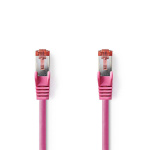 Nedis Kat 6 kabel | RJ45 Han | RJ45 Han | S/FTP | 15.0 m | Runde | LSZH | Pink | Plastikpose