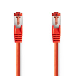 Nedis Kat 6 kabel | RJ45 Han | RJ45 Han | S/FTP | 1.50 m | Runde | LSZH | Rød | Konvolut