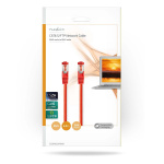 Nedis Kat 6 kabel | RJ45 Han | RJ45 Han | S/FTP | 5.00 m | Runde | LSZH | Rød | Konvolut