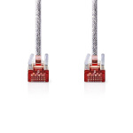 Nedis Kat 6 kabel | RJ45 Han | RJ45 Han | S/FTP | 5.00 m | Runde | LSZH | Gennemsigtig | Plastikpose
