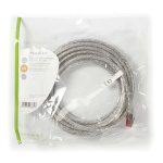 Nedis Kat 6 kabel | RJ45 Han | RJ45 Han | S/FTP | 5.00 m | Runde | LSZH | Gennemsigtig | Plastikpose