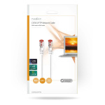 Nedis Kat 6 kabel | RJ45 Han | RJ45 Han | S/FTP | 5.00 m | Runde | LSZH | Hvid | Konvolut