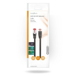 Nedis Kat 6 kabel | RJ45 Han | RJ45 Han | SF/UTP | 1.00 m | Runde | LSZH | Sort | Konvolut