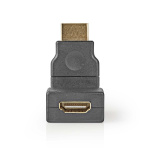 Nedis HDMI™ Adapter | HDMI™ Stik | HDMI ™ -udgang | Guldplateret | Swivel | ABS | Sort | 1 stk. | Konvolut