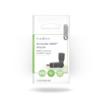 Nedis HDMI™ Adapter | HDMI™ Stik | HDMI ™ -udgang | Guldplateret | Swivel | ABS | Sort | 1 stk. | Konvolut
