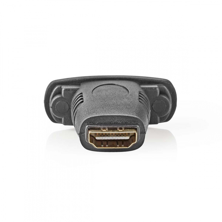 Nedis HDMI™ Adapter | HDMI™ Hun | DVI-D 24+1-Pins Hun | Guldplateret | Lige | ABS | Sort | 1 stk. | Konvolut