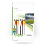 Nedis Composite Video kabel | 3x RCA Han | 3x RCA Han | Nikkelplateret | 480p | 5.00 m | Runde | PVC | Sort | Konvolut