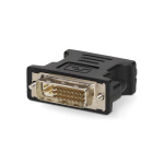Nedis DVI-adapter | DVI-I 24+5-Pin Han | VGA Hun | Nikkelplateret | Lige | PVC | Sort | Box