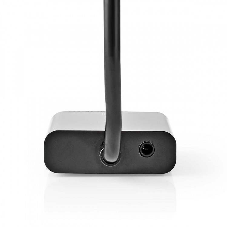 Nedis HDMI™ Adapter | HDMI™ Stik | VGA Hun / 3.5 mm Hunstik | Nikkelplateret | Lige | PVC | Sort | 1 stk. | Box