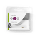 Nedis USB Multi-Port Adapter | 3-in-1 | USB 3.1 | USB-C™ Han | USB-A Hun / USB-C™ Hun / VGA Hun | 5 Gbps | 0.20 m | Runde | Nikkelplateret | PVC | Hvid | Blister