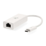 Nedis USB-netværksadapter | USB 3.2 Gen 1 | 1000 Mbps | USB-C™ Han | RJ45 Hun | 0.20 m | Runde | Nikkelplateret | Tinkobber | Hvid | Box