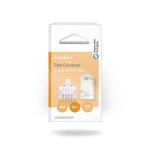 Nedis RJ45-stik | Han | Solid UTP CAT5e | Lige | Guldplateret | 10 stk. | Polycarbonate | Gennemsigtig | Box