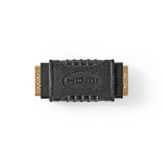 Nedis HDMI™ Adapter | HDMI ™ -udgang | HDMI ™ -udgang | Guldplateret | Lige | ABS | Sort | 1 stk. | Box