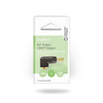 Nedis HDMI™ Adapter | HDMI™ Stik | HDMI ™ -udgang | Guldplateret | Vinkel 90° | ABS | Sort | 1 stk. | Box
