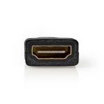 Nedis HDMI™ Adapter | HDMI™ Micro-stik | HDMI ™ -udgang | Guldplateret | Lige | ABS | Sort | 1 stk. | Box