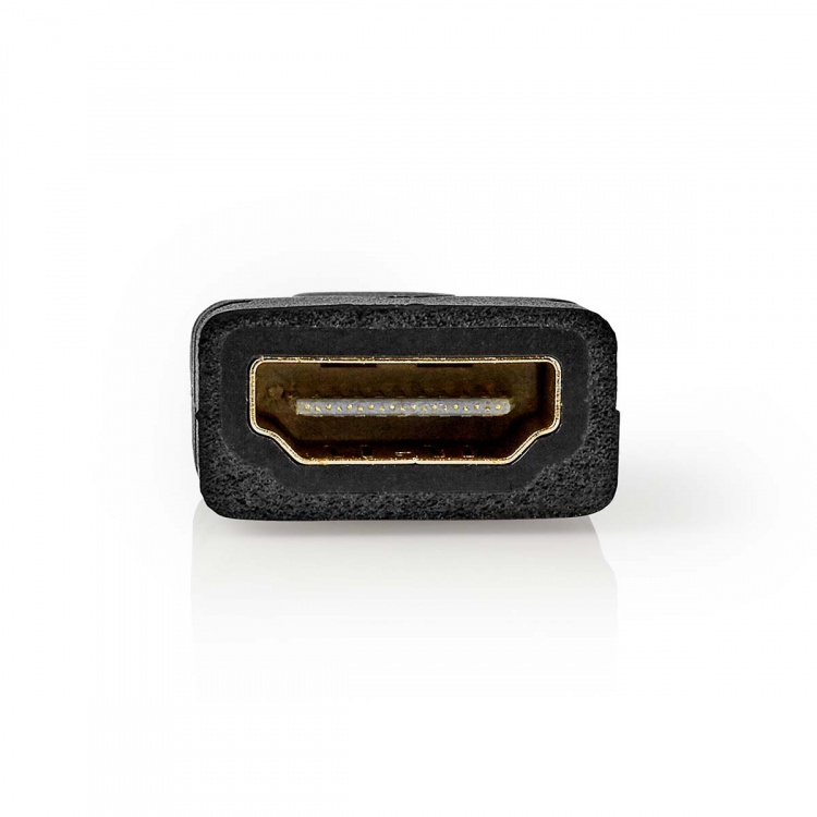 Nedis HDMI™ Adapter | HDMI™ Micro-stik | HDMI ™ -udgang | Guldplateret | Lige | ABS | Sort | 1 stk. | Box
