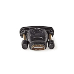 Nedis HDMI™ Adapter | DVI-D 24 + 1-pin han | HDMI ™ -udgang | Nikkelplateret | Lige | ABS | Sort | 1 stk. | Box