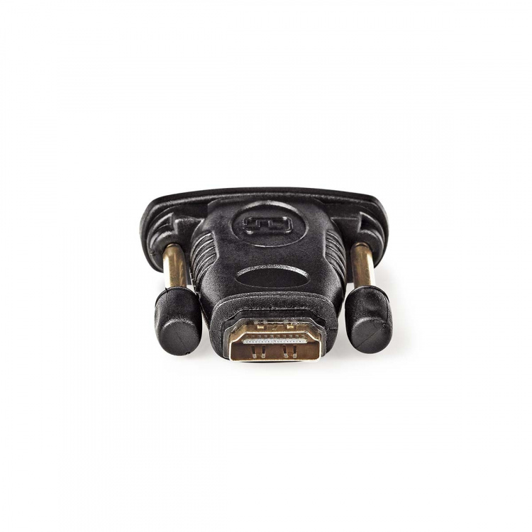 Nedis HDMI™ Adapter | DVI-D 24 + 1-pin han | HDMI ™ -udgang | Nikkelplateret | Lige | ABS | Sort | 1 stk. | Box