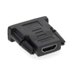 Nedis HDMI™ Adapter | DVI-D 24 + 1-pin han | HDMI ™ -udgang | Nikkelplateret | Lige | ABS | Sort | 1 stk. | Box