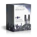 Nedis DMX adapterkabel | XLR 3-Pin Han | XLR 3-Pin Hun | Nikkelplateret | 20.0 m | Runde | PVC | Mørkegrå | Gaveæske