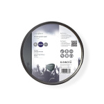 Nedis Højtaler Kabel | 2 x 1.50 mm² | Kobber | 100.0 m | Runde | PVC | Mørkegrå | Rulle