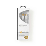 Nedis Kat 6 kabel | RJ45 Han | RJ45 Han | S/FTP | 1.00 m | Runde | LSZH | Hvid | Window Box