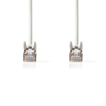 Nedis CAT5e netværkskabel | SF/UTP | RJ45 Han | RJ45 Han | 7.50 m | Runde | PVC | Hvid | Blister