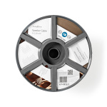 Nedis Højtaler Kabel | 2 x 2.50 mm² | Kobber | 100.0 m | Runde | PVC | Gennemsigtig | Rulle