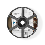 Nedis Højtaler Kabel | 2 x 4.00 mm² | Kobber | 15.0 m | Runde | PVC | Gennemsigtig | Rulle