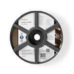 Nedis Højtaler Kabel | 2 x 4.00 mm² | Kobber | 25.0 m | Runde | PVC | Gennemsigtig | Rulle