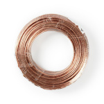 Nedis Højtaler Kabel | 2 x 1.50 mm² | CCA | 25.0 m | Runde | PVC | Gennemsigtig | Folie