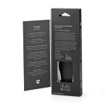 Nedis Lightning Kabel | USB 2.0 | Apple Lightning 8-pin | USB-C™ Han | 480 Mbps | Guldplateret | 1.00 m | Runde | Flettet / Nylon | Aluminium / Sølv | Cover Window Box