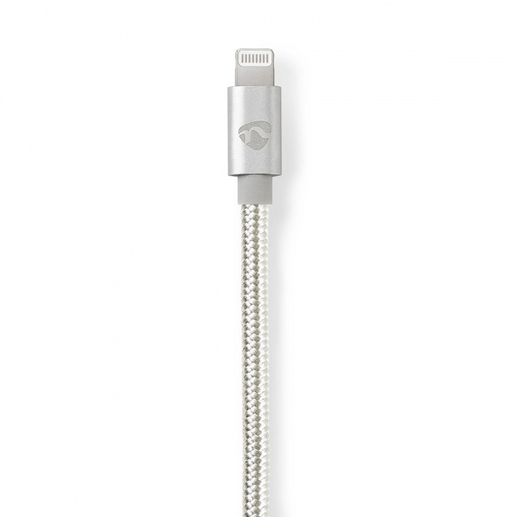 Nedis Lightning Adapter | Apple Lightning 8-pin | 3.5 mm Hanstik | Guldplateret | 1.00 m | Runde | Nylon | Cover Window Box