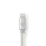 Nedis Lightning Adapter | Apple Lightning 8-pin | 3.5 mm Hanstik | Guldplateret | 1.00 m | Runde | Nylon | Cover Window Box