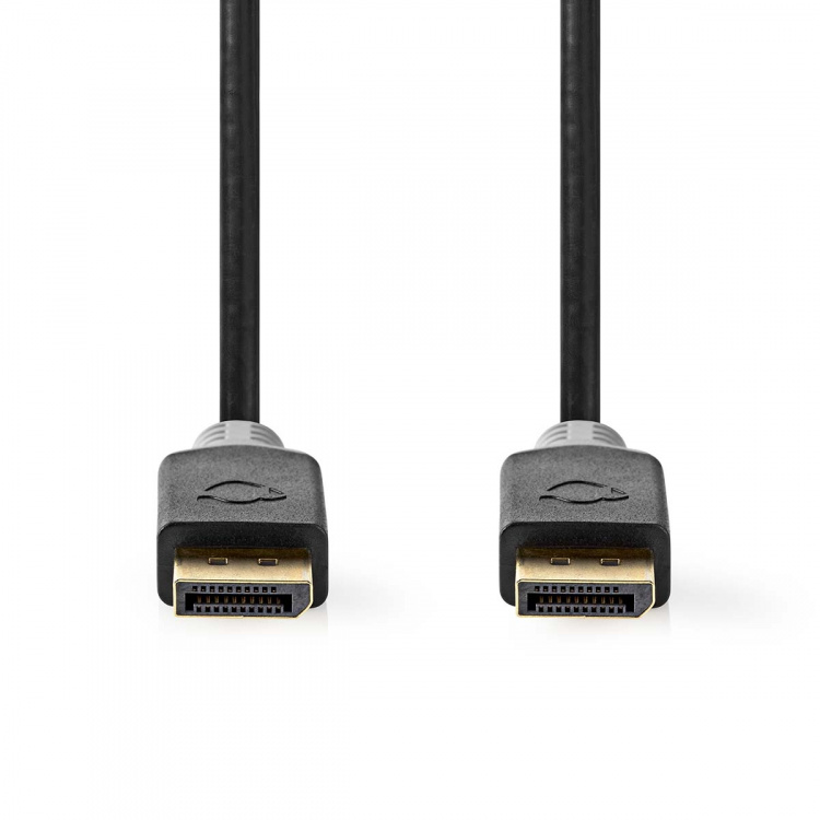 Nedis Displayport kabel | DisplayPort Han | DisplayPort Han | 8K@60Hz | Guldplateret | 2.00 m | Runde | PVC | Antracit | Box